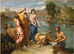 Moses, gerettet aus den Fluten des Nils von der Tochter des Pharao