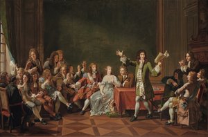 Molière liest Tartuffe bei Ninon de Lenclos