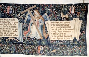 Apokalypse (1373-1383), Engel tragen die Werkzeuge der Passion
