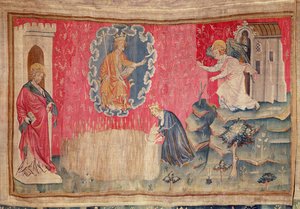 Die Ernte der Auserwählten, aus dem Apokalypse-Wandteppich von Angers, 1373-87 von Nicolas Bataille
