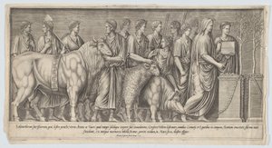 Heidnisches Opfer, nach einem antiken Basrelief, 1553