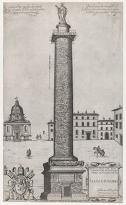Speculum Romanae Magnificentiae: Trajanssäule von Nicolas Beatrizet.