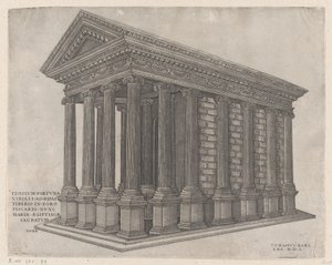 Tempel der Fortuna, Rom, 1550