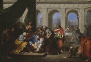 Christus wäscht die Füße seiner Jünger