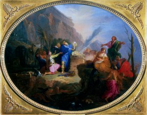 Noahs Opfer, ca. 1688-1736 von Nicolas Bertin