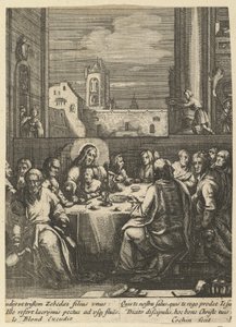 Das letzte Abendmahl, aus Die Passion Christi, Mitte des 17. Jahrhunderts