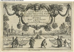 Titelseite, aus Livre Nouveau de Fleurs...