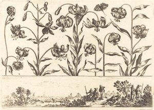 Blumendruck Nr. 5 von Nicolas Cochin after Balthasar Moncornet