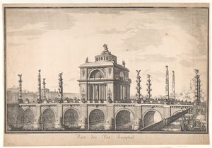 Projekt einer Triumphbrücke
