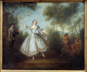 Die Tänzerin Marie Anne Cuppi (1710-1770) genannt die tanzende Camargo