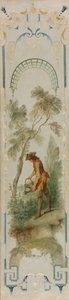 Wandpaneele: Der Gärtner, Gartenbau, Der Weinberg, Die Wippe, Die Schaukel, um 1723-1727 von Nicolas Lancret