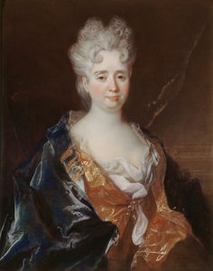 Porträt von Anne-Thérèse de Marguenat de Courcelles, Marquise de Lambert, ca. 1710 von Nicolas Largillière de