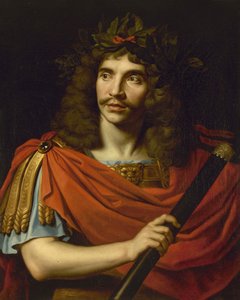Molière in der Rolle des Julius Caesar in La Mort de Pompée von Pierre Corneille, 1656 von Nicolas Mignard