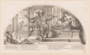 Odysseus bei Circe (Verhalen uit de Odyssee) von Nicolas Mignard