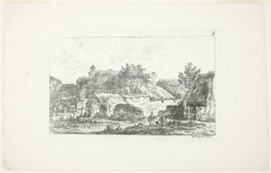 Landschaft, aus Deuxieme Cahier de Paysage von Nicolas Perignon