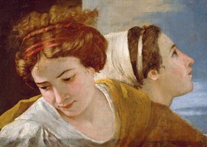 Detail der Anbetung des Goldenen Kalbs, vor 1634 von Nicolas Poussin