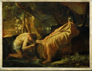 Midas an der Quelle des Flusses Pactole von Nicolas Poussin