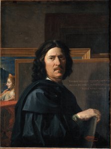 Selbstporträt im Alter von 56 (Gemälde von Nicolas Poussin) von Nicolas Poussin