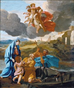 Die Rückkehr der Heiligen Familie aus Ägypten von Nicolas Poussin