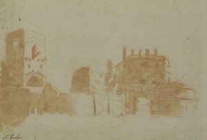Ansicht von Rom von Nicolas Poussin
