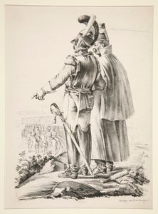 Deux Cuirassiers à pied