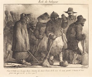 Schule des Straßenkehrers von Nicolas Toussaint Charlet