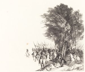 Lanciers en Marche (Lanzenreiter im Marsch) von Nicolas Toussaint Charlet