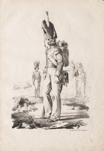 Militärische Kostüme: Infanteriesergeant, 1817-18 von Nicolas Toussaint Charlet