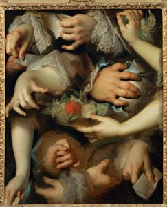 Studie von Händen um 1715 von Nicolas de (workshop) Largilliere