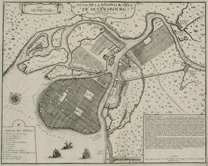 Karte von Petersburg