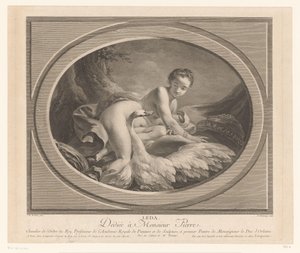Leda und der Schwan von Nicolas de Launay (goudsmid)
