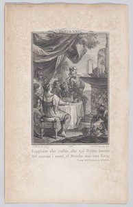 Canto 26, Strophe 39, aus Orlando Furioso, 1774 von Nicolas de Launay