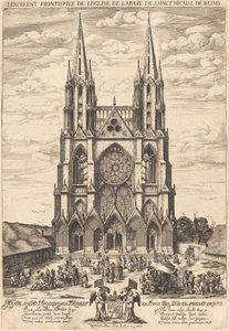 Die Fassade der Abtei von S. Nicaise de Reims von Nicolas de Son