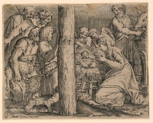 Die Anbetung der Hirten von Nicolaus van Aelst