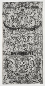Ornamenttafel mit der Inschrift Victoria Augusta von Nicoletto da Modena