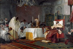 Die letzten Momente von Karl Emanuel I. von Savoyen (1562-1630)