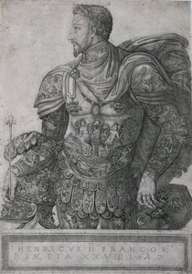 Henri II., König von Frankreich, im Alter von 28 Jahren