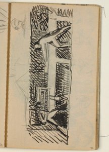 Figurenkomposition - Entwurf für ein Relief über verschiedene Handwerke? von Niels Larsen Stevns