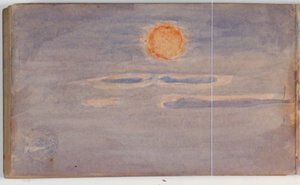 Himmelsstudie mit Sonnenuntergang von Niels Larsen Stevns