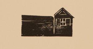 Vignette mit einem Haus