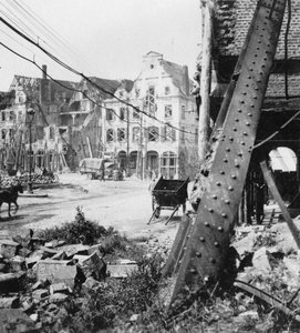 Der Große Platz, Arras, Frankreich, Erster Weltkrieg, ca. 1914-ca. 1918