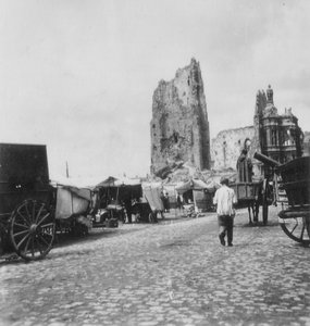 Das Rathaus, Arras, Frankreich, Erster Weltkrieg, ca. 1914-1918