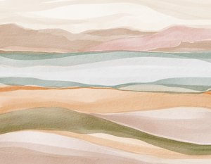 Ruhige Aquarelllandschaft von Nikita Jariwala
