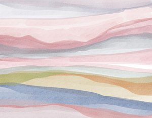 Pastell Aquarelllandschaft von Nikita Jariwala