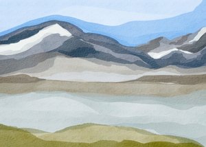 Stiller Bergblick von Nikita Jariwala