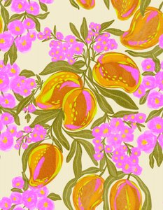 Lebendige Mangoblüten von Nikita Jariwala