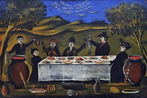 Familienpicknick von Niko Pirosmani