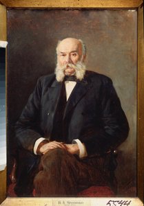 Porträt des Schriftstellers Iwan Gontscharow (1812-1891). Gemälde von Nikolai Alexandrowitsch Jaroschenko (1846-1898)