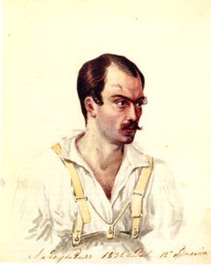 Porträt des Dekabristen Alexander Iwanowitsch Jakubowitsch 1792-1845, 1831 von Nikolai Alexandrovich Bestuzhev