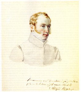 Porträt des Dekabristen Baron Andrei von Rosen 1799-1884, 1832 von Nikolai Alexandrovich Bestuzhev